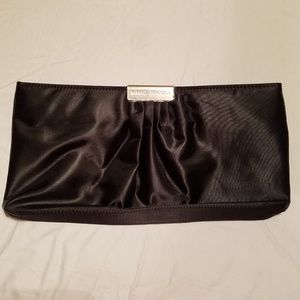 Mario Tricoci Black Satin Clutch Bag